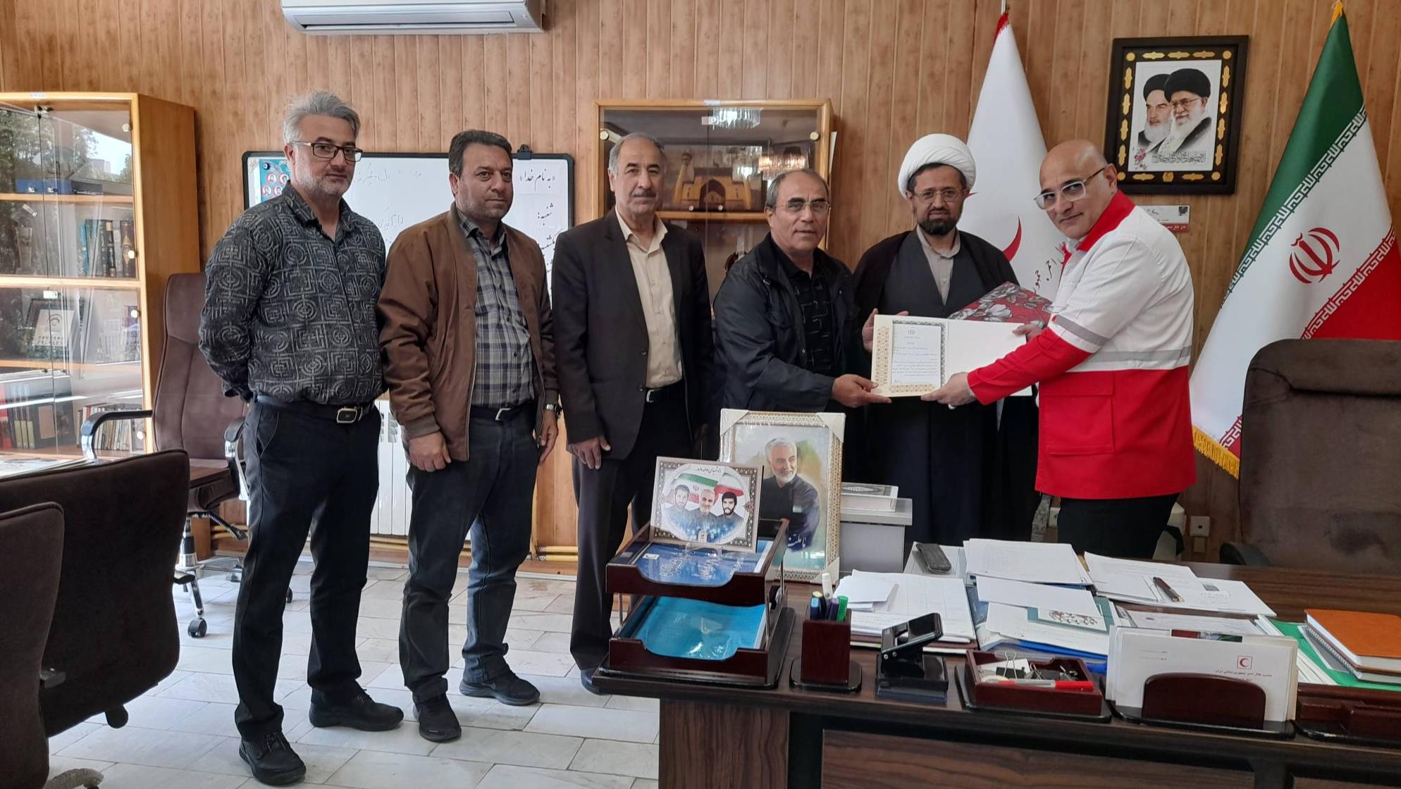تقدیر رئیس هیات ورزش های همگانی استان اردبیل از مدیرعامل جمعیت هلال احمر استان