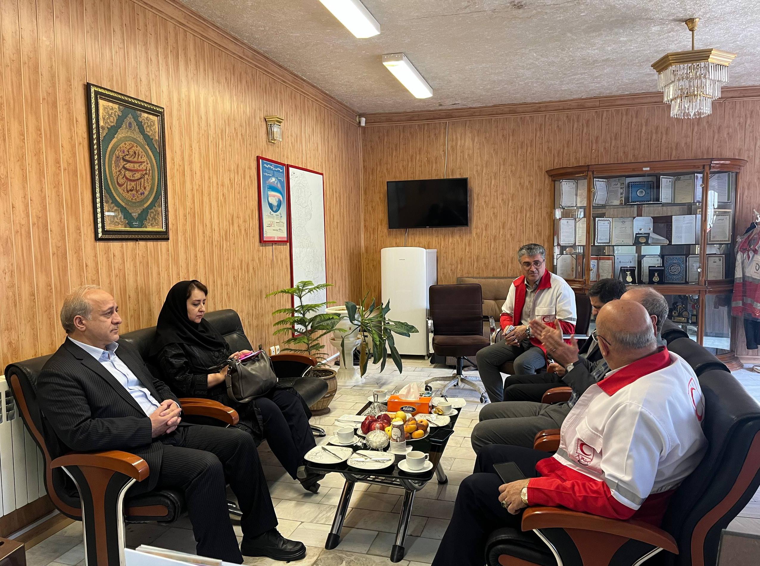 توسعه همکاری‌های جمعیت هلال احمر و دانشگاه علوم پزشکی بررسی می‌شود