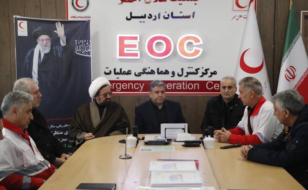 تقدیر استاندار اردبیل از آمادگی و پشتیبانی جمعیت هلال احمر اردبیل در شرایط جنگ