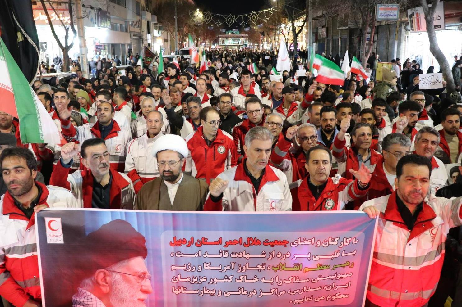 امدادگران و جوانان هلال‌احمر اردبیل حملات اخیر به مراکز غیرنظامی را محکوم کردند